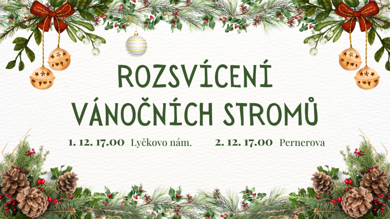 Rozsvícení vánočních stromů
